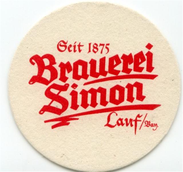 lauf lau-by simon rund 1a (215-seit 1875-brauerei simon-rot)